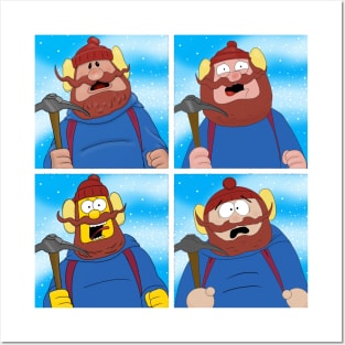 Yukon Cornelius in various styles Posters and Art